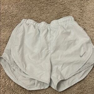 Nike Women's White Athletic Mesh Running Shorts